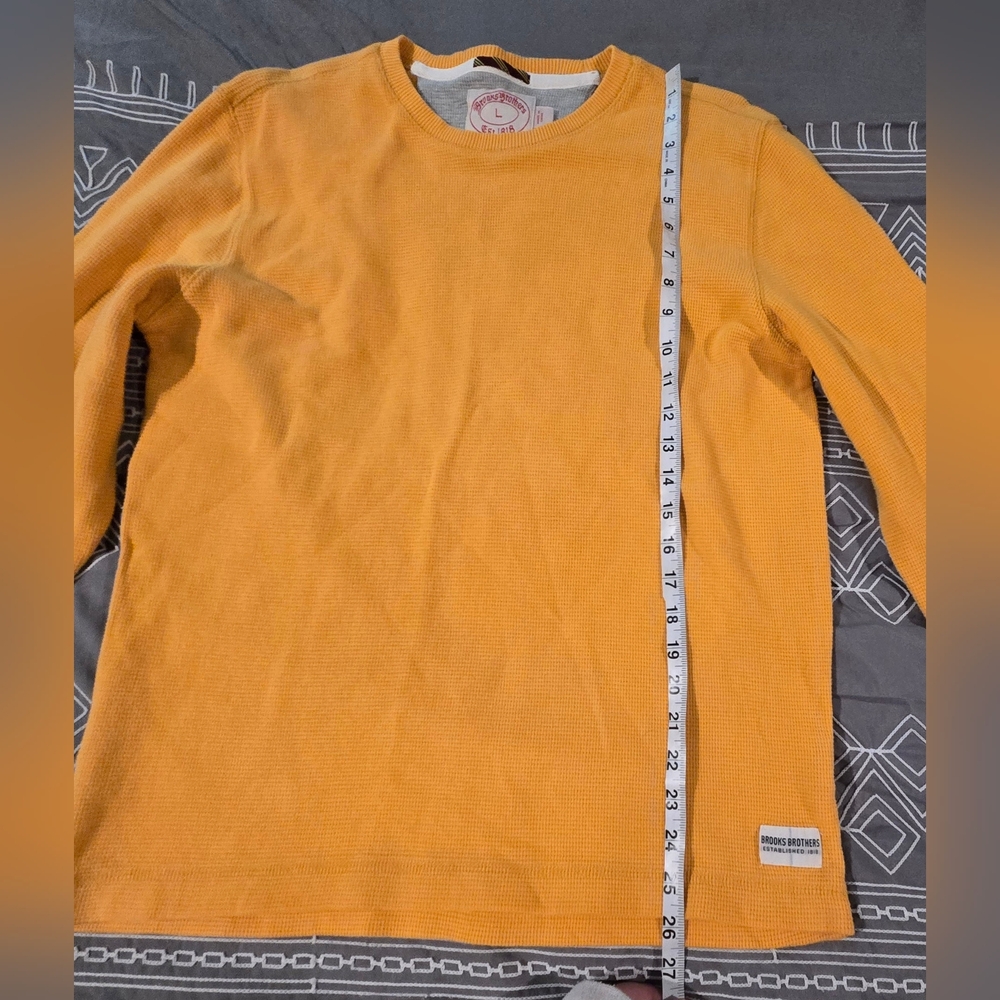 Brooks Brothers Men Thermal Style Longsleeve Size Large - Picture 4 of 8